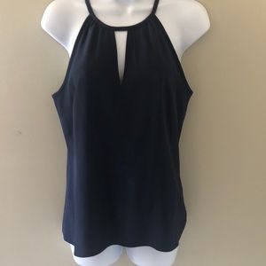 Lilly Pulitzer Navy Silk Tank sz small